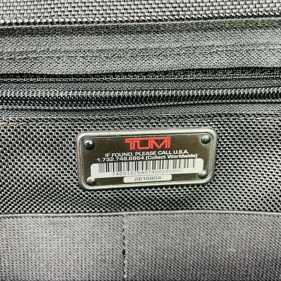 TUMI Black Nylon Gen 4.2 Organizer Portfolio Briefcase - Picture 11 of 16